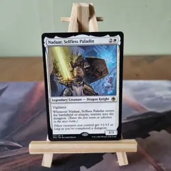 MTG Nadaar, Selfless Paladin 027 Adventures In The Forgotten Realms [AFR] Rare - Image 1