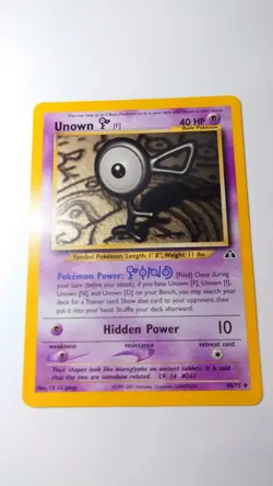 2001 Pokemon Neo Discovery Unown F #48/75 - Image 1