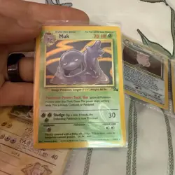 Pokemon TCG Muk Fossil 13/62 Holo 1999-2000 Wizards Base Set Copyright Holo Rare - Image 1