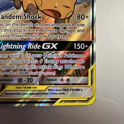 Raichu & Alolan Raichu Gx 221/236 Unified Minds Pokemon TCG (LP) - Image 3