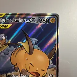 Raichu & Alolan Raichu Gx 221/236 Unified Minds Pokemon TCG (LP) - Image 4