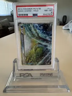 2010 POKEMON HEARTGOLD & SOULSILVER #113 LUGIA LEGEND-HOLO PSA 8 - Image 3