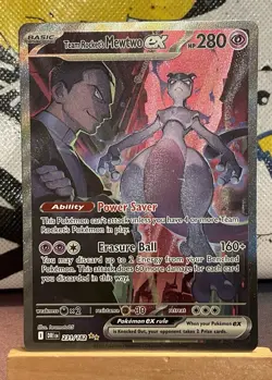 Team rockets Mewtwo ex Special Illustration Rare Destined Rivals Pokemon TCG - Image 1