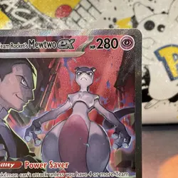 Team rockets Mewtwo ex Special Illustration Rare Destined Rivals Pokemon TCG - Image 3