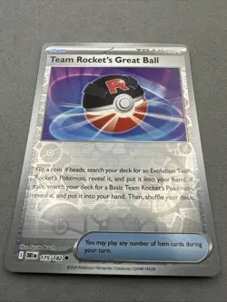 Pokemon TCG * Destined Rivals 175/182 Team Rocket's Great Ball * REVERSE HOLO - Image 2