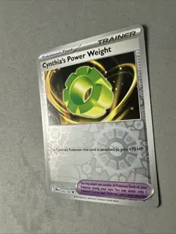 Pokemon TCG * Destined Rivals 162/182 Cynthia's Power Weight U REVERSE HOLO * NM - Image 2