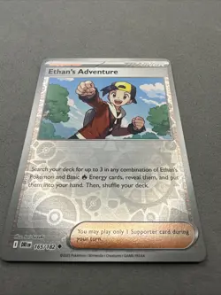 Pokemon TCG * Destined Rivals 165/182 Ethan's Adventure* REVERSE HOLO * FRESH PK - Image 2