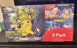 (LOT OF 2) Pokemon Surging Sparks Elite Trainer Box and Booster Bundle, 2-Pack - Image 1