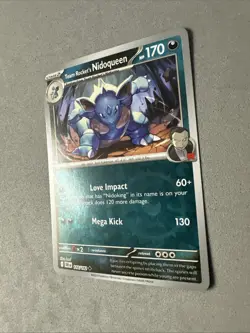 Pokemon TCG * Destined Rivals 116/182 Team Rockets Nidoqueen U REVERSE HOLO * NM - Image 2
