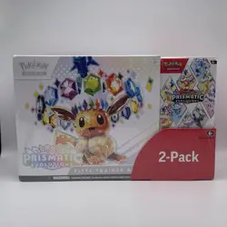 Pokemon TCG Prismatic Evolutions Elite Trainer Box Booster Bundle Costco 2-Pack - Image 1