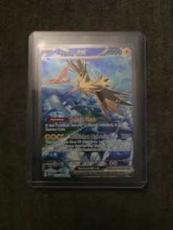 Zapdos EX 202/165 Scarlet Violet 151 Illustration Rare Pokemon Card (2) - Image 1