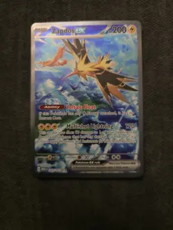 Zapdos EX 202/165 Scarlet Violet 151 Illustration Rare Pokemon Card (2) - Image 2