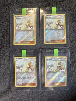 1st, 2nd, 3rd, 4th Place League Lusamine SET Ultra Prism 153a/156 Pokemon Card - Image 1