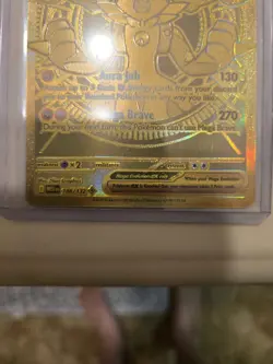 Mega Lucario EX 188/132 Hyper Rare Gold Mega Evolutions Pokemon Card NM - Image 5