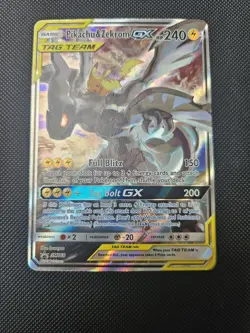 Pikachu & Zekrom GX - SM168 - Black Star Promo - Full Art Promo - Pokemon Card - Image 1