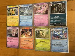 Pokemon Prismatic Evolutions 8 Cosmos Promo Cards - Costco Mini Tin Promos - Image 4