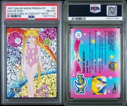 PSA 8 NM 1997 SAILOR MOON PRISMATIC #31 Vintage Dart Rare Anime Card Sailor - Image 3