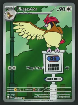 Pidgeotto 208/197 SV03: Obsidian Flames Illustration Rare 2023 Pokemon Card NM - Image 5