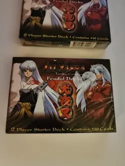 Rare Lot Of 3 InuYasha TCG Feudal 2 Player Starter Deck CCG Card Game NEW SEALED - Image 3