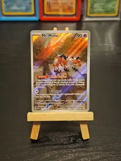 Pokemon TCG Mr. Mime Scarlet Violet Holo Illustration Card 179/165 Near Mint - Image 2