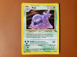 Muk 13/62 - Fossil Unlimited Edition Holo - Near Mint NM - Pokemon Card - Image 1