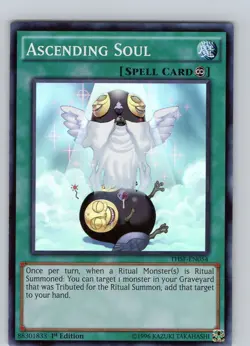 Yu-Gi-Oh TCG Ascending Soul THSF-EN054 1st Edition Super Rare Card NM - Image 1