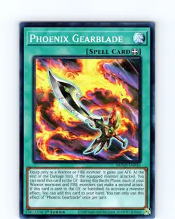 Yu-Gi-Oh TCG Pheonix Gearblade MZMI-EN036 1st Edition Super Rare Card NM - Image 1