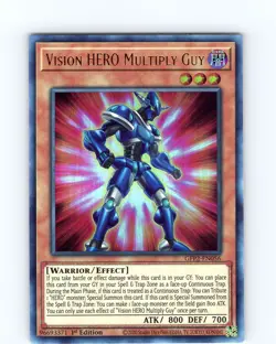 Yu-Gi-Oh TCG Vision HERO Multiply Guy GFP2-EN056 1st Edition Ultra Rare Card NM - Image 1