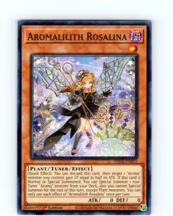 Yu-Gi-Oh TCG Aromalilth Rosalina PHNI-EN022 1st Edition Super Rare Card NM - Image 1