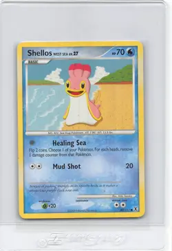 SHELLOS 80/111 WEST - Non-Holo - Rising Rivals - Unlimited - POKEMON CARD - NM - Image 1