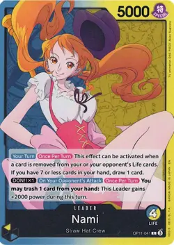 Nami OP11-041 A Fist Of Divine Speed Mint One Piece TCG Card - Image 1