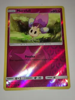 2017 POKEMON MORELULL 97/147 REVERSE HOLO BURNING SHADOWS NM/M TCG CARD - Image 1