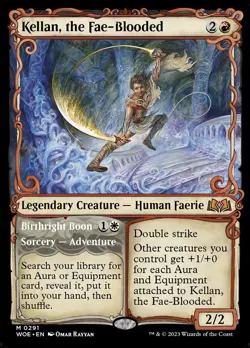 MTG Magic the Gathering Kellan, the Fae-Blooded (291/475) Wilds of Eldraine LP - Image 1