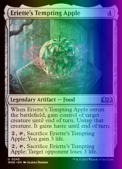 MTG Eriette's Tempting Apple (245/475) Wilds of Eldraine NM FOIL - Image 1