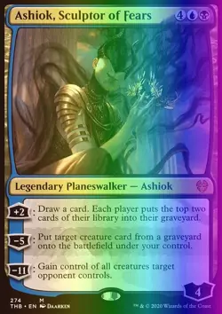 MTG Ashiok, Sculptor of Fears (274/412) Theros Beyond Death LP FOIL - Image 1