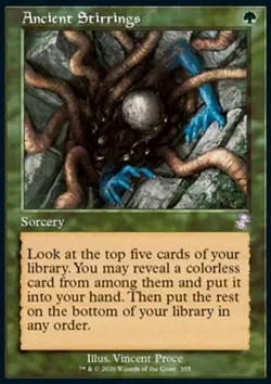 MTG Magic the Gathering Ancient Stirrings (355/429) Time Spiral Remastered LP - Image 1