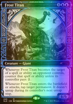 MTG Magic the Gathering Frost Titan (220/1164) Secret Lair Drop Series NM FOIL - Image 1