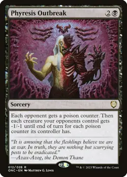 MTG Phyresis Outbreak (12/208) Phyrexia All Will Be One Commander NM - Image 1