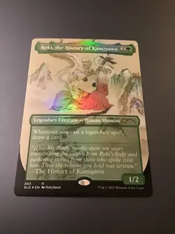MTG Secret Lair #263 Reki, the History of Kamigawa Borderless Foil NM - Image 1