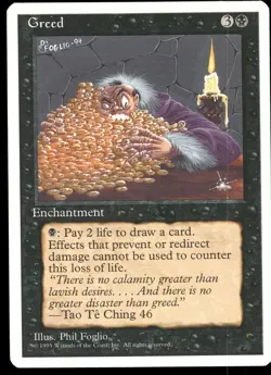 1x Greed - Fourth Edition - NM - MTG - Image 1