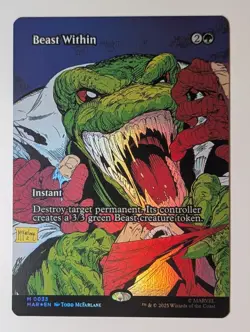 MTG, Beast Within (#0033), Marvel's Spider-Man, Foil, NM Full Art - Mythic - Image 2