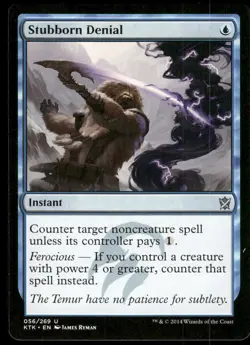 1x Stubborn Denial - Khans of Tarkir - NM - MTG - Image 1