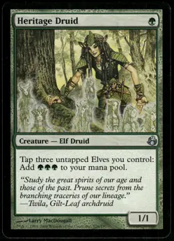 1x Heritage Druid - Morningtide - NM - MTG - Image 1