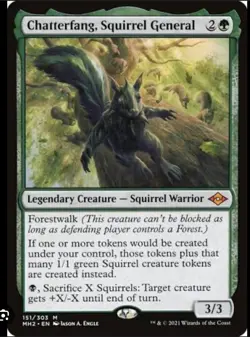 Chatterfang, Squirrel General - MH2 - NM - Magic The Gathering - MTG - Image 1