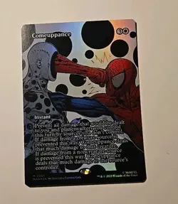 Comeuppance (Borderless) 0001 MTG Spiderman Mythic Foil M/NM - Image 1