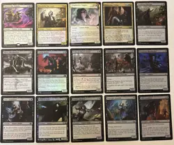 15x Foil Black Vampires - MTG No Duplicates Rare Foils Vampire Commander Tribal - Image 1