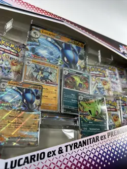Pokemon Lucario Ex Tyranitar Ex Premium Collection Prismatic Evolution - Image 4