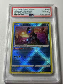 Radiant Greninja PSA 10 Gem Mint 2022 Pokemon Astral Radiance #046 Holo Rare - Image 1