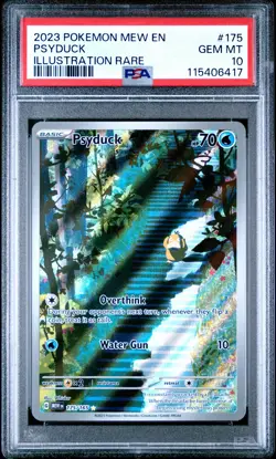 2023 POKEMON MEW EN-151 ILLUSTRATION RARE #175 PSYDUCK PSA 10 - Image 1
