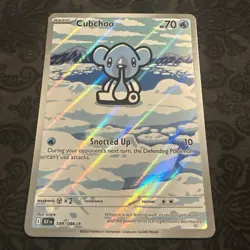 Pokemon TCG - Cubchoo - 109/086 - Illustration Rare - SV: Black Bolt - Image 1